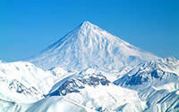 Mount Damavand in winter